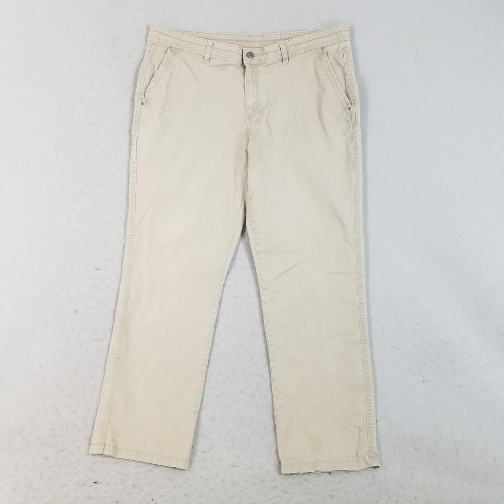 Swiss Tech Pants Men 40x32 Khaki SMB37431 Chino Utility Straight Leg Cotton